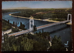 ROQUEMAURE PONT SUSPENDU RHONE VUE AERIENNE - Roquemaure