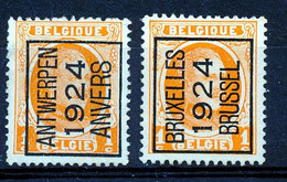 BELGIE - Preo Nr 91/92 A -  TYPO-PRECANCELS - Zonder Naam Van De Graveur - (ref. 3670) - Typo Precancels 1922-31 (Houyoux)