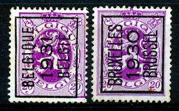 BELGIE - Preo Nr 243 A + 249 A - TYPO-PRECANCELS - (ref. 3672) - Typo Precancels 1929-37 (Heraldic Lion)