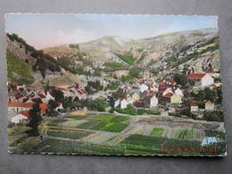 CP 48 Lozère LE PONT DE MONTVERT  Prés De Florac  - Vue Générale Et Les Deux Ponts   écrite Et Timbrée Vers 1950 - Le Pont De Montvert