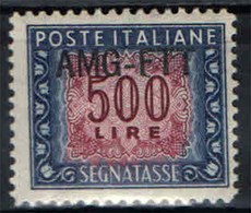 TRIESTE - AMGFTT - 1949 - SEGNATASSE - VALORE DA 500 LIRE - MNH - Fiscale Zegels