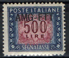 TRIESTE - AMGFTT - 1949 - SEGNATASSE - VALORE DA 500 LIRE - MNH - Fiscali