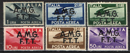 TRIESTE - AMGFTT - 1947 - SERIE DEMOCRATICA - SOVRASTAMPA SU DUE RIGHE - MNH - Poste Aérienne