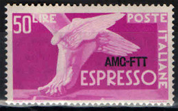 TRIESTE - AMGFTT - 1952 - SERIE DEMOCRATICA - 50 LIRE - MNH - Posta Espresso