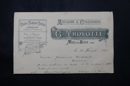 VIEUX PAPIERS -  Document Commercial De Mery Sur Seine En 1894 - L 76410 - Collections