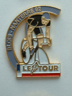 PIN'S CYCLISME VELO - LE TOUR DE FRANCE 1992  - 20e étape	25 Juillet	Blois – Nanterre 92 - Cyclisme