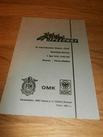 Speedway , Bremen 1.05.1975 , Rennprogramm , Rennprogramm , Program !!! - Motos
