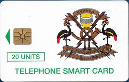 Uganda - UPTC - Telecom Logo 20, Gem1A Symmetr. Black, 30.000ex, 20U, Used - Uganda