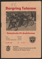 Bergring Teterow 2.06.1968 , Grasbahn , Rennprogramm , Rennprogramm , Program ! - Motos