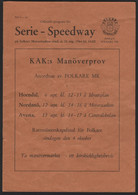 Speedway , Folkare 30.08.1964 , Sweden , Rennprogramm , Rennprogramm , Program - Motos