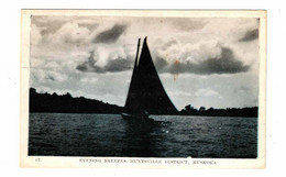 HUNTSVILLE, Ontario, Canada, Sailboat, "Evening Breezes", 1944 WB Postcard, Muskoka County - Huntsville