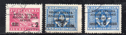 1300 490 - ISTRIA LITORALE SLOVENO 1947, Tre Valori ( N. 69+70+72) Usati (M2200) - Joegoslavische Bez.: Slovenische Kusten