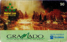 BRASIL. Natal Luz - Gramado - 04 11/95 - N 13*V. 1995-11. BR-TELEBRAS-158-13*V. (756). - Navidad
