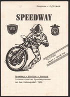 Speedway Rostock , 12.7.1989 , Ostseepokal , Programmheft , Rennprogramm !!! - Motos