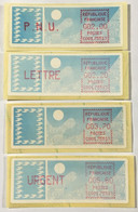 Distributeur YT 113 à 116 (**) MNH Avec Support, 1987 LS 09 Type A, Carrier 75513 (18,4 Euros) – Cata - 1985 « Carrier » Papier