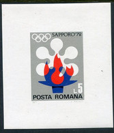 ROMANIA 1971 Winter Olympic Games Block MNH / **.  Michel Block 91 - Ongebruikt