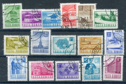 ROMANIA 1971 Definitive: Post And Telecommunications Used.  Michel 2953-68 - Gebruikt