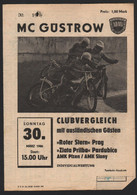 Speedway Güstrow 30.03.1986 Slany Pardubice Programmheft Programm Rennprogramm - Motos