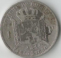 BELGIQUE  1  FRANC  1880  ARGENT - 1 Frank