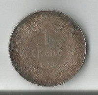 BELGIQUE  1  FRANC  1912  ARGENT - 1 Franc