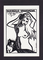 CPM Salon Cartes Postales Tirage Limité Numérotés Non Circulé érotisme Nu Féminin Marseille - Sammlerbörsen & Sammlerausstellungen