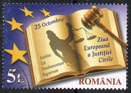 2011 - ROMANIA - GIORNATA EUROPEA DELLA GIUSTIZIA CIVILE  / EUROPEAN DAY OF CIVIL JUSTICE. USATO / USED. - Oblitérés