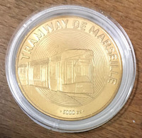 13 MARSEILLE TRAMWAY N°3 AVEC CAPSULE MDP 2008 MÉDAILLE SOUVENIR MONNAIE DE PARIS JETON TOURISTIQUE MEDALS COINS TOKENS - 2008