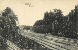 Nederland, BAARN, Spoorlijn Met Zicht Op Station (1910s) Ansichtkaart - Baarn