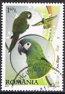2011 - ROMANIA - PAPPAGALLI / PARROTS. USATO / USED - Used Stamps