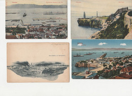 GIBRALTAR   CPA - LOT DE 4 /PANORAMA//THE PORT//ROCK BAY//PHARE NON CIRCULEE - Gibraltar