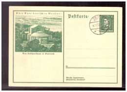 Dt.- Reich (020862) Ganzsache P249 Festspielhaus Bayreuth, Blanco Gestempelt Zeitz 4.11.1933 - Ganzsachen