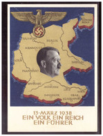 Dt.- Reich (020871) Propaganda Ganzsache P268, Ein Volk , Ein Reich, Ein Führer, Blanco Gestempelt Zeitz 10.4.1938 - Postwaardestukken