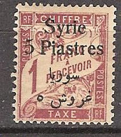 Syrie: Yvert Taxe  N° 31* - Strafport