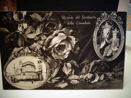 Cartolina Ricordo Del Santuario Della Consolata Prov Torino 1949 Timbro Profumo Orchidea - Kerken