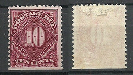 USA 1894 Postage Due Portomarke Michel 19 * - Strafport