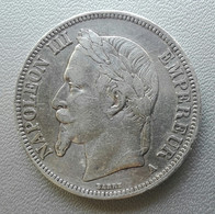 Francia, 5 Franchi 1868 Napoleon III A Parigi Argento - France 5 Francs Silver Paris [2] - 5 Francs