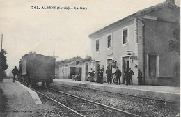 73)     ALBENS  -  La Gare - Albens