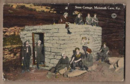 CPA USA - KENTUCKY - MAMMOTH CAVE - Stone Cottage - TB PLAN TB ANIMATION Personnages En Costume - Mammoth Cave