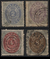 Denmark (07) 1870 Numerals In Skilling. Used. - Otros & Sin Clasificación