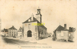 23 Chatelus-Malvaleix, Carte Nuage ( Avant 1904 ) Place De La Halle - Chatelus Malvaleix