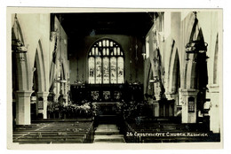 Ref 1424 - Real Photo Postcard - Interior Crosthwaite Church Keswick Lake District Cumbria - Otros & Sin Clasificación