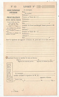 Caisse Nationale D'épargne , Procuration Sous Seing Privé ,  Vierge, 2 Scans  , Frais Fr 1.65 € - Zonder Classificatie