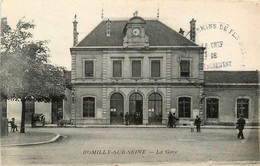 Romilly Sur Seine * La Gare * Voir Cachet Militaire Recto " Chemin De Fer D'algerie " ? - Romilly-sur-Seine