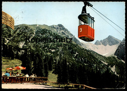 ÄLTERE POSTKARTE SEEFELD BLICK VON DER ROSSHÜTTE AUF HÄRMELEKOPFBAHN Seilbahn Telecabine Cable Car Ansichtskarte - Seefeld