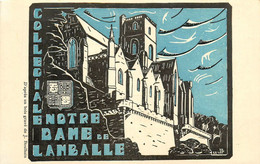 Lamballe * CPA Illustrateur J. BOULBAIN * Collégiale Notre Dame - Lamballe