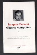 Plaquette De Présentation  PLEIADE JACQUES PREVERT OEUVRES COMPLETES 1992  (PPP26047) - La Pleiade