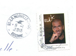 ELA Z.Zidane - Oblitération La Norville (91) Du 9-1-2015 - Collectors