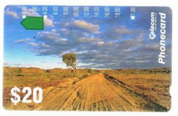 AUSTRALIA  - TELECOM (ANRITSU) - 1993 LANDSCAPES: FLINDERS RANGES   -  USED  -  RIF. 9173 - Landschaften