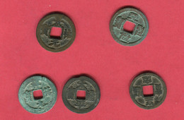DYNASTIE SONG 5 MONNAIES DIFFERENTES TB 35 EUROS - Chinesische Münzen