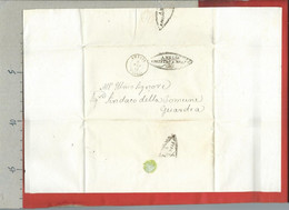 PREFILATELICA PONTIFICIO - 1861 Lettera Con Testo AMELIA GUARDEA - Sigillo REGISTRO E BOLLO - 1. ...-1850 Prefilatelia